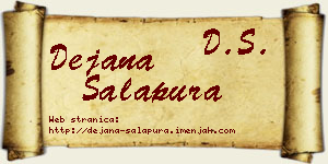 Dejana Salapura vizit kartica